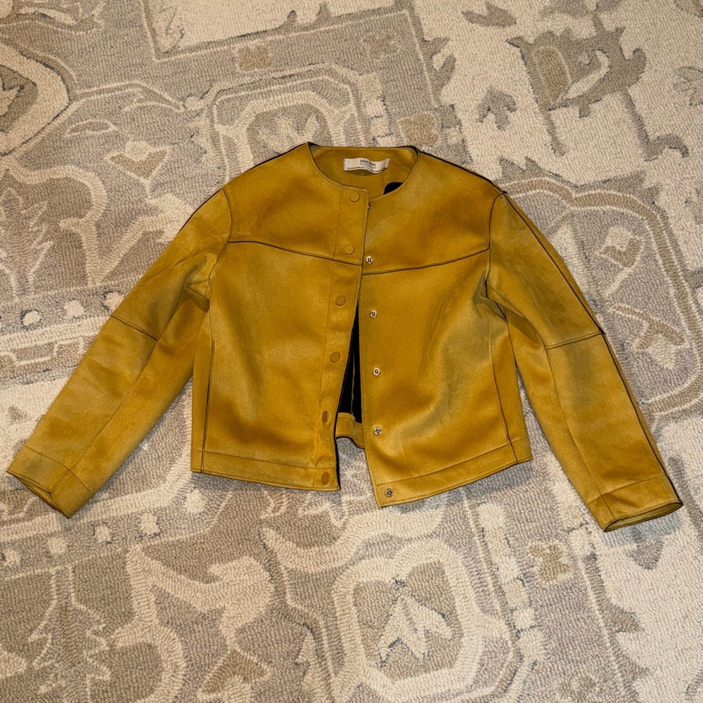Zara Mustard Suede Jacket